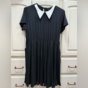 Torrid Black and White Collared Dress